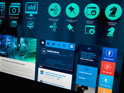 Firmattic - Corporate UI-Bundle alex wendpap blazon blazon design bureau blue corporate design flat screendesign ui ui kit