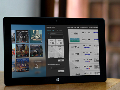 Destinations - flight search app destinations flight search ticket travel windows8