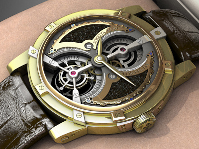 Watch8 3d high poly modo watch