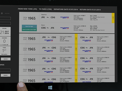Destinations - flight search (fullview) app destinations flight search ticket travel windows8