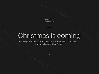 Christmas is coming black black white christmas clean design heydesign minimalist typo typography white