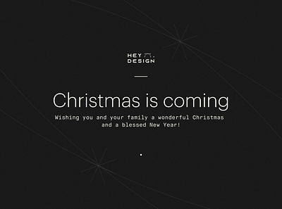 Christmas is coming black black white christmas clean design heydesign minimalist typo typography white