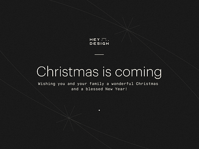 Christmas is coming black black white christmas clean design heydesign minimalist typo typography white