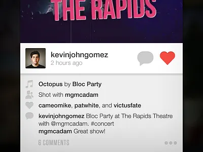 Home cameo comments feed home icon likes soundtrack video