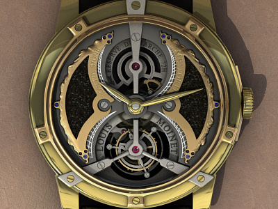 Watch9 3d high poly modo watch