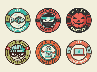 Facebook Stickers all the pretty colors badge design facebook illustration logo nathan walker stickers
