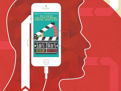 Social Section arrows face graph head iphone movies polls profile ribbon smartphone social social media