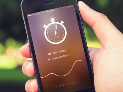In Game Countdown Timer blur clock countdown georgegliddon gotgame ios7 slide sound speech stopwatch timer waves