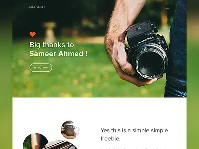 Thank You Sameer ! Here's a freebie. eco design freebie photo website psd freebie psddd web freebie website