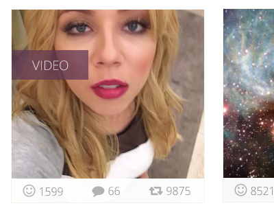 Hover effects grid hover video