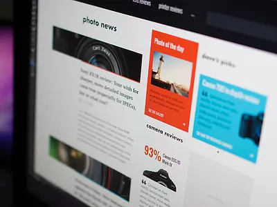 Photography review website [wip] interface photo typography ui ux web webdesign