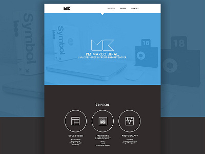 Portfolio 1.0 clean debut design flat minimal portfolio simple ui web