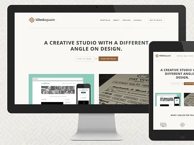 New Tilted Square Site responsive website