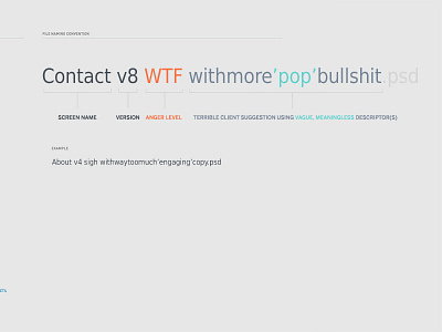 Naming naming naming convention project management