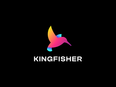 Kingfisher - Logo design process abstract animation app banking bird branding corporate data digital finance fintech futuristic gradient logo minimal money payment technology vibrant web