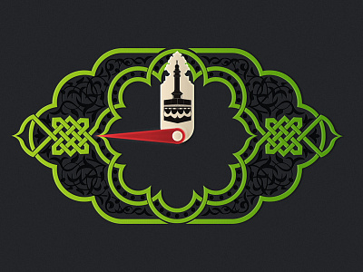 Wathakker El Qibla compass dark el ios7 islam mecca muslim pray qibla wathakker