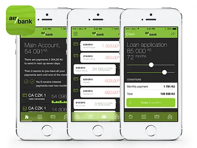 AirBank Concept airbank bank banking ios mobile