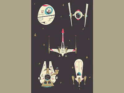 A New Hope Print & Giveaway illustration sci fi star wars