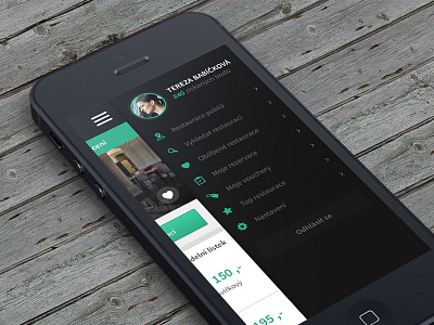 Mobile navigation black clean gray green hamburger image menu mobile navigation responsive simple