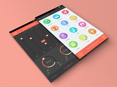 Debut app design music