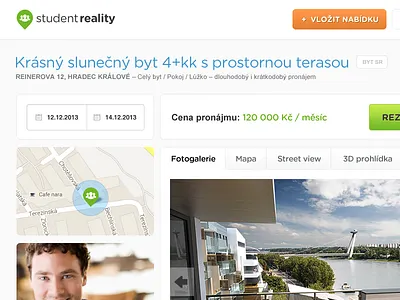 SR Detail green orange reality realty rent sell simple site student website