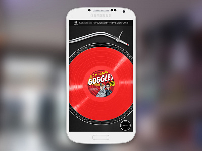Samsung Vinyl Record Player app deck record record player samsung skeuomorphic technics texure vinyl website
