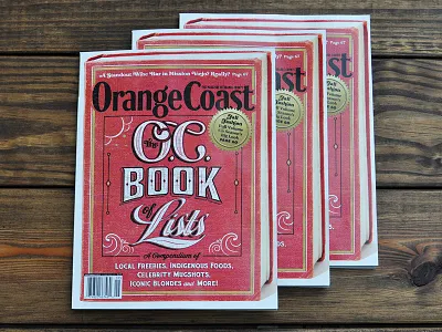 Orange Coast Magazine book lettering louisville magazine oc old orange county