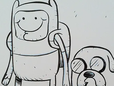 Jake And Finn analog art cartoons comics