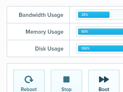 Virtual Server Management control panel management user interface virtual server vps