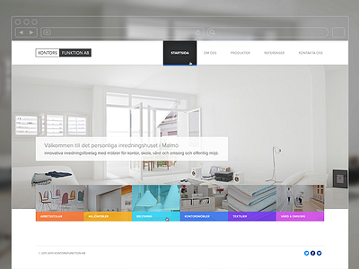 Kontorsfunktion landing dark light lj system navigation website white