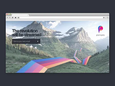Pangea Landing Page app illustration landing page mobile responsive streaming ui user interface ux