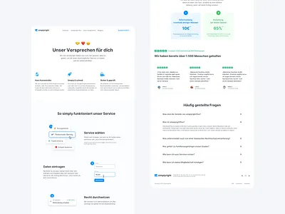 🤝 Landingpage for legal tech company simplyright blue clean ui illustrations insurance landingpage legal tech legaltech