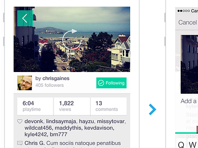 Adding comments comments ios overlay play video