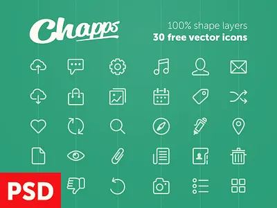 Free Vector Icons from Chapps free icons free psd freebie glyphs icon ios icons ios7 icons odessa psd shapes ukraine vector