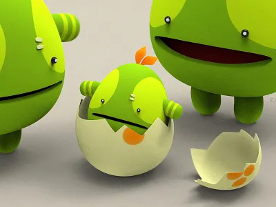 Cute characters 3d character fun illustration sculpt zbrush