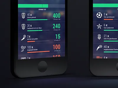 Kickster Manager Stats - COBE München UI Design app cobe football ios kickster kkstr munich münchen soccer ui