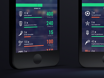 Kickster Manager Stats - COBE München UI Design app cobe football ios kickster kkstr munich münchen soccer ui
