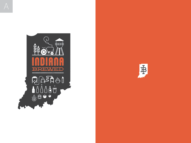 Which one? Indiana Brewed beer brew brewing concept craft illustration indiana logo mug