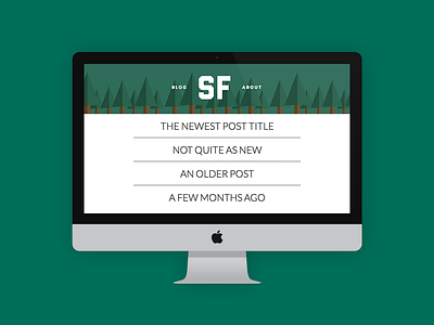 New Personal Website blog flat minimal personal simple site web website