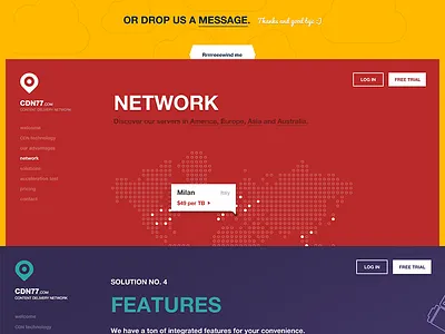 CDN77 - It's alive! animation cdn cdn77 colours flat interaction paralax web