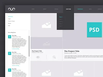Portfolio Archive (PSD) archive chronology data freebies portfolio rate stat statistic