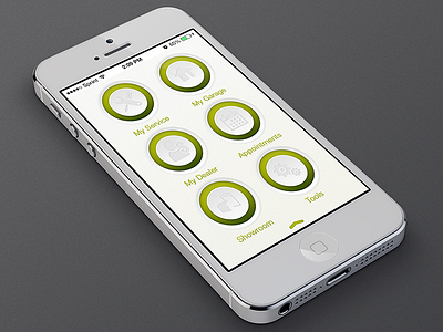 Hub Screen button round