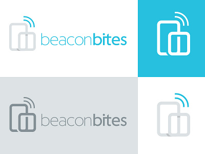 Beacon Bites beacon bites branding devices icon logo mobile typography