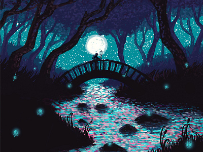 The Hermit art print illustration kickstarter photoshop