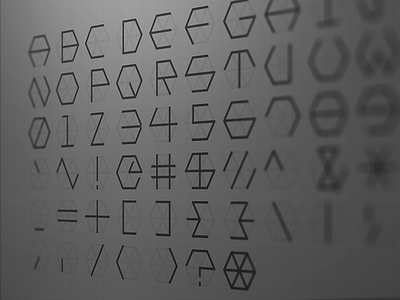 Polygon Font font polygon polygon font text typography