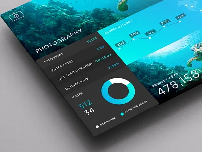SJQHUB™ // Photography Dashboard branding dashboard flat infograohic menu portal stats timeline ui ux