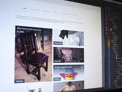 Fish Products categories hover info minimal photos products responsive shop simple store ui website