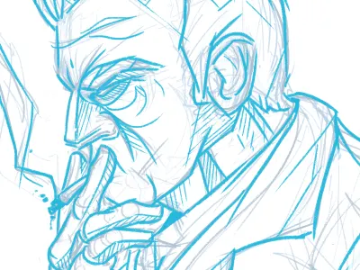 Michael / Sketch 5 art game gta illustration michael sketch video