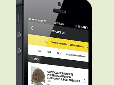 NGV Melbourne Now - Whats On andriod android app calendar events exhibition gallery ios perspective