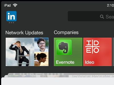 LinkedIn flagship app for iPad flagship ios ipad linkedin redesign tablet